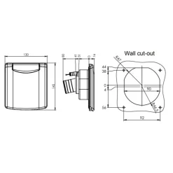 ABL Coupelle à eau 130 x 145 mm