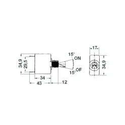 AIRPAX inter + disj magnéto hydraulique 12V