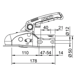 AL-KO Tête d'attelage AK 270