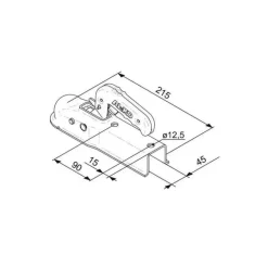 AL-KO Tête d’attelage AK7 pour tube carré 45 mm