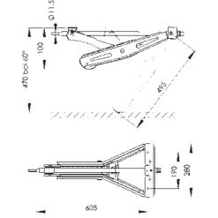 AL-KO Vérin 495 mm - 1000 kg