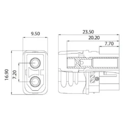 AMASS XT60L-F Connecteur batterie
