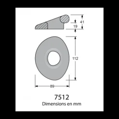 ANTAL Pad-Eye pour Dyneema