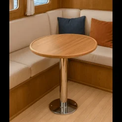 ARC MARINE Plateau de table en teck Ø 80 cm