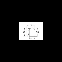 BATSYSTEM Applique LED chromée