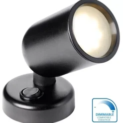 BATSYSTEM Spot LED articulé noir