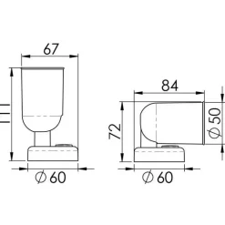 BATSYSTEM Spot LED articulé noir