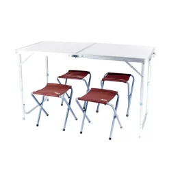 CAO Table valise avec 4 sièges alu