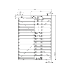 CARBEST Lit escamotable électrique sur rail
