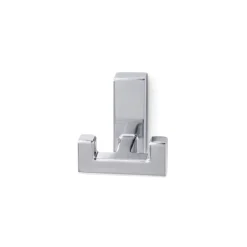 CARBEST Patère double chromée 50 x 50 x 45 mm