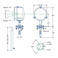 DHR Projecteur halogène DHR180CB