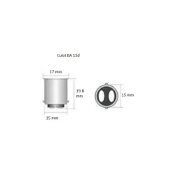 DIXPLAY Adaptateur culot vers G4
