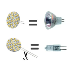 DIXPLAY Ampoule 6 LED Blanc neutre