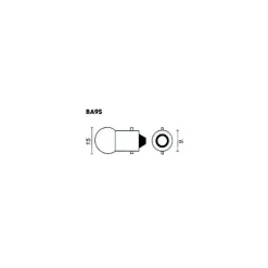 DIXPLAY Ampoule à LED culot BA 9s