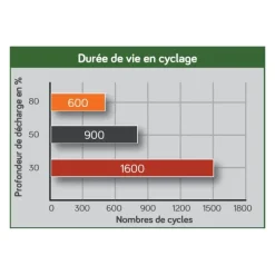 EM Batterie AGM plomb carbone 220 Ah