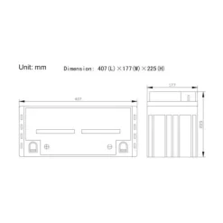 EM Batterie GEL plomb carbone 130Ah