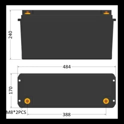 EM Batterie Lithium LT 12-200 Ah HD-BT | 2560 Wh