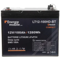 EM Batterie Lithium LT 12-100 Ah HD-BT - 1280 Wh
