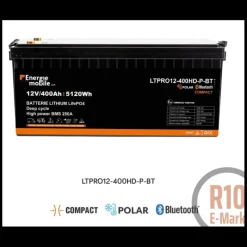 EM Batterie Lithium LTPRO12-400 Ah HD-P-BT 5120 Wh