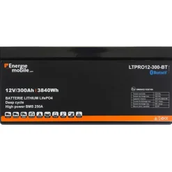 EM Batterie Lithium LTPRO 12-300 Ah BT - 3840 Wh