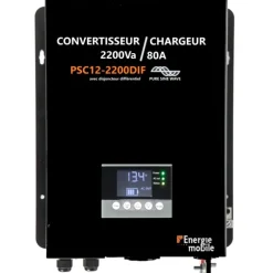 EM Convertisseur/Chargeur sinusoïdal DC-AC | PSC12-2200DIF