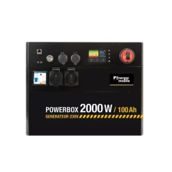 EM Générateur lithium 230V POWERBOX | 2000 W / 100 Ah