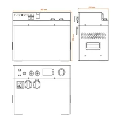 EM Générateur lithium 230V POWERBOX | 3000 W / 120 Ah