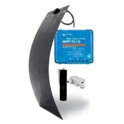 EM Kit solaire A-flex 190 W Noir - VICTRON Régulateur MPPT 75/15