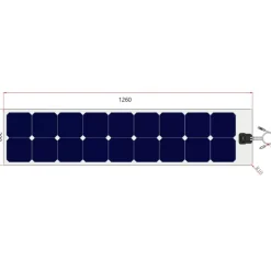 EM Kit solaire Marine Flex 70 W | VICTRON régulateur MPPT 75/10