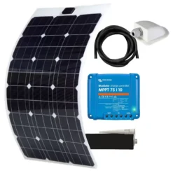 EM Kit solaire Marine Flex 140 W | VICTRON régulateur MPPT 75/10