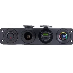 EM Mini tableau L 12V + USB/C + Voltmètre Pro DC