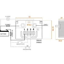 EM Sauvegarde batterie SBM60 | 60A
