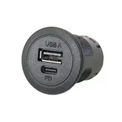 EM USB-SE prise USB-A + USCB-C | sans LED