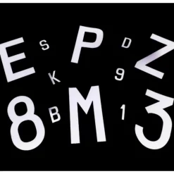 EUROMARINE Lettre adhésive 120 mm | blanche