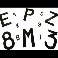 EUROMARINE Lettre adhésive 40 mm | noire