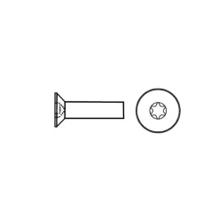 EUROMARINE Vis + écrou ø 5 mm inox T.F Torx