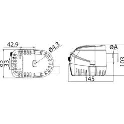 EUROPUMP II Pompe de cale G1100 24V