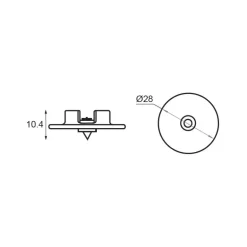 FASTMOUNT Insert de centrage VL-CP3 | Very Low Profile