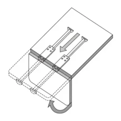 FAWO Tirette de table | 250 mm