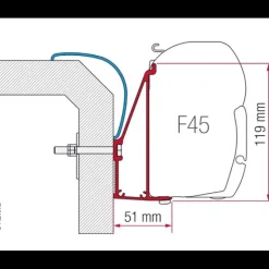 FIAMMA Adaptateur F45 | Rapido Série 6