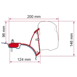 FIAMMA Adaptateur F43Van | VW T5 T6 sans rail C