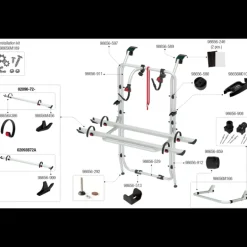 FIAMMA Carry-Bike Op Vivaro / R trafic 2-3 HAYON | Pièces détachées