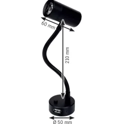 FRILIGHT Flex D4 | Liseuse LED flexible 210 mm avec USB
