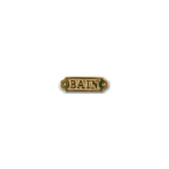 FS Plaque laiton bain