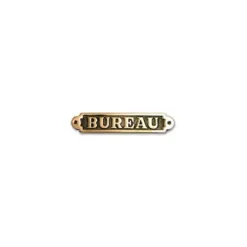 FS Plaque laiton bureau
