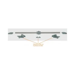 GES Rail coulissant pour plateau de table