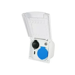 HABA Socle extérieur 230V + 12V + HDMI + satellite