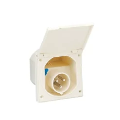 HABA Socle mâle P17 à encastrer | beige