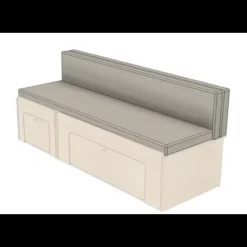 H2R Matelas pour lit peigne Simple Vans 112 cm