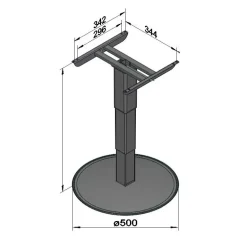 ILSE Pied de table 5883 A06